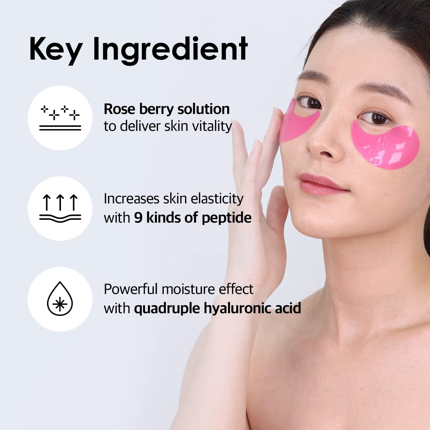 MEDIPEEL - Hyaluron Rose Peptide 9 Ampoule Eye Patch (60pcs)