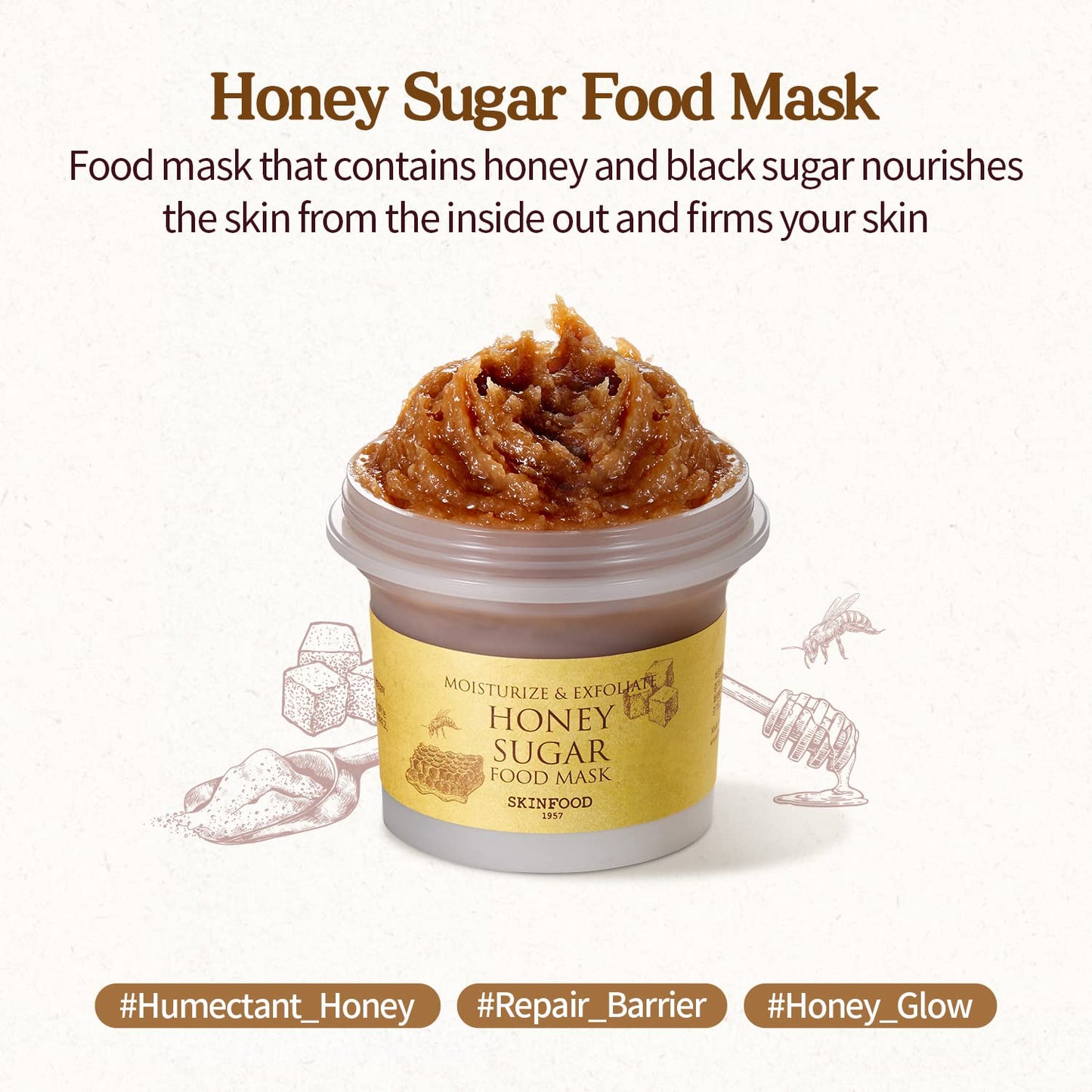 SKINFOOD - Food Mask Honey Sugar