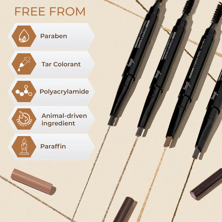 THE FACE SHOP - Fmgt Designing Eyebrow Pencil Black Brown