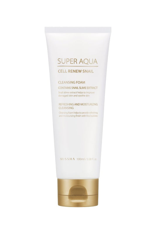 MISSHA - Super Aqua Cell Renew Snail Cleansing Foam