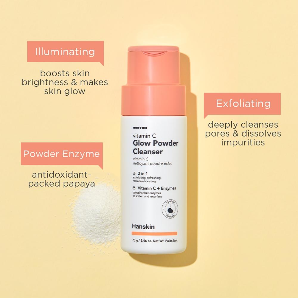 HANSKIN - Vitamin C Glow Powder Cleanser