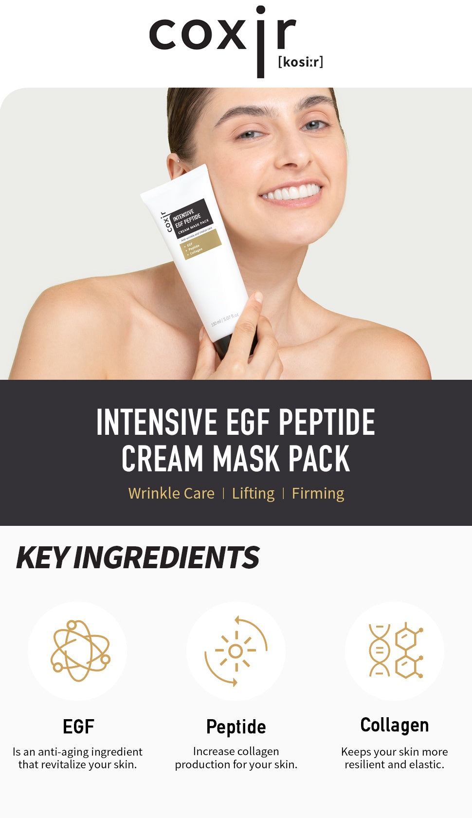 COXIR - Intensive EGF Peptide Cream Maskpack